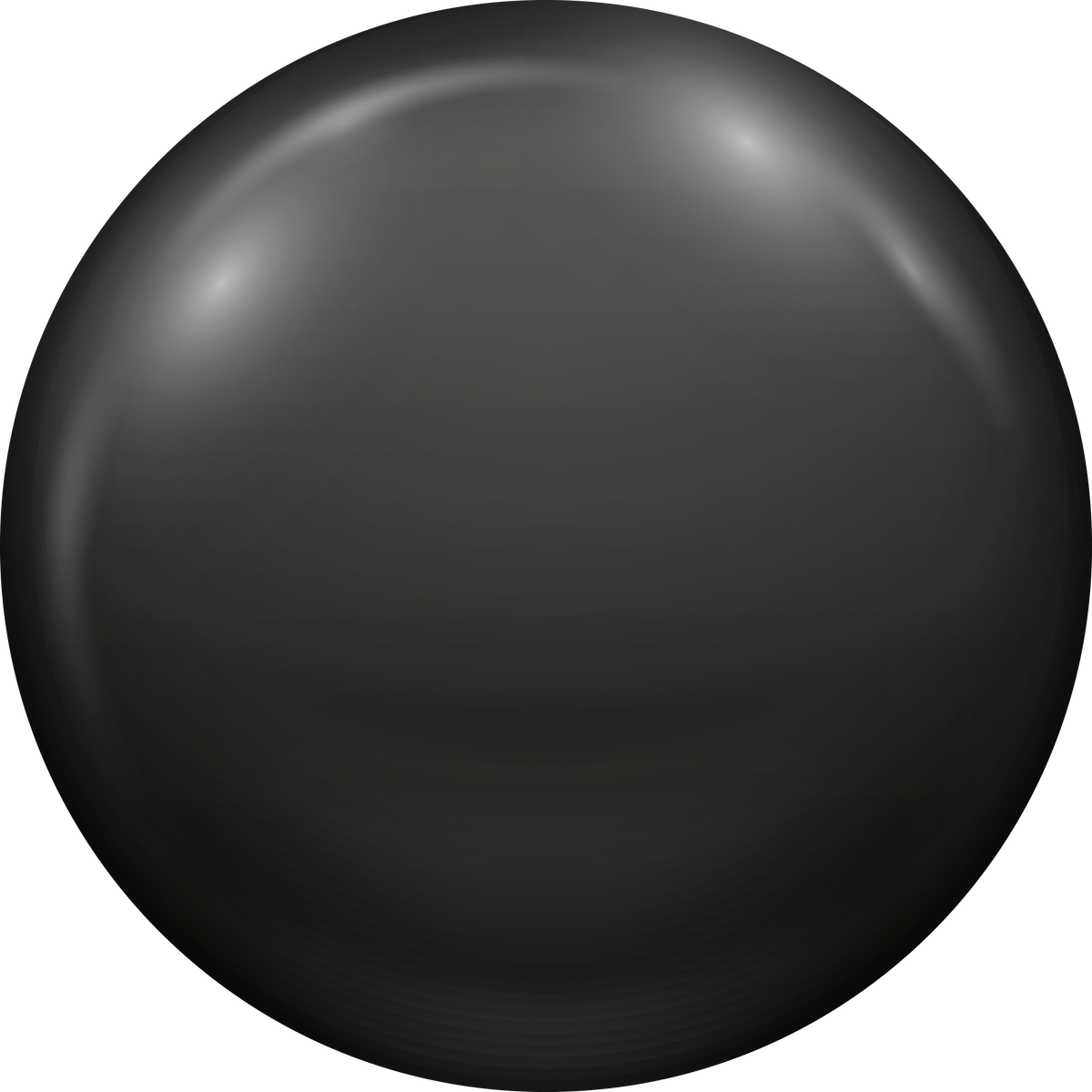 Black Blank Circle Button Badge